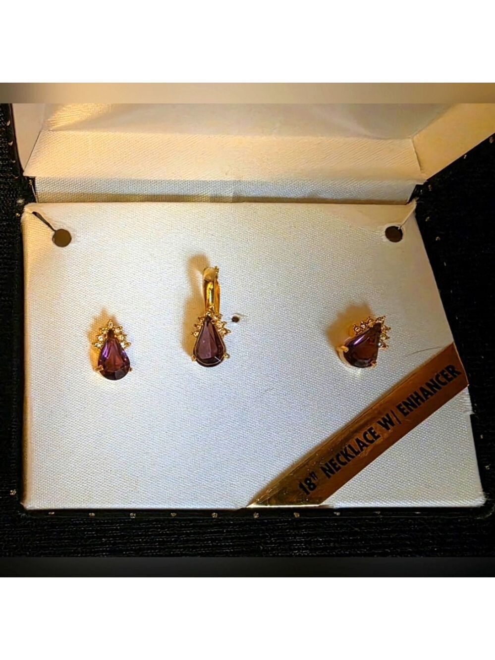 Vintage Enhancer Clip On Pendant Earrings No Chain